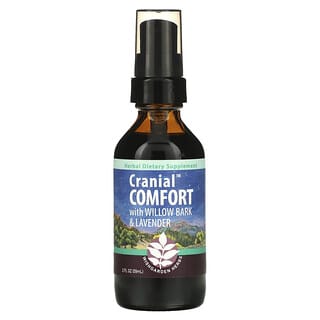 WishGarden Herbs‏, Cranial Comfort עם קליפת ערבה ולבנדר, 2 אונקיות נוזל (59 מ“ל)