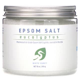 White Egret Personal Care, Epsom Salt, Eucalyptus, 16 oz (454 g)