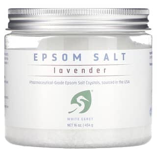 White Egret Personal Care, 泻盐，薰衣花草香，16 盎司（454 克）