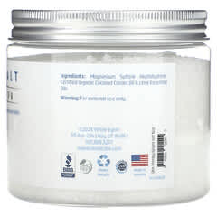 White Egret Personal Care, Sal de Epsom, Tratamiento para la piel, Coco y lima, 454 g (16 oz)