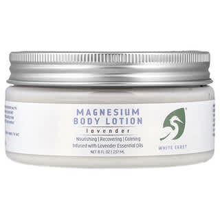 White Egret, Magnesium Body Lotion, Lavender , 8 fl oz (237 ml)