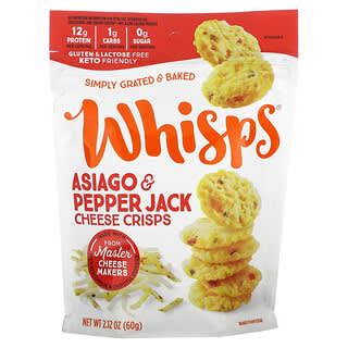 Whisps, Chips de queso Asiago y Pepper Jack, 60 g (2,12 oz)
