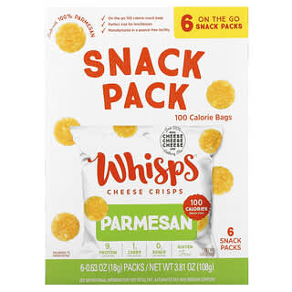 Whisps, Chips au parmesan, Snack-packs, 6 sachets, 18 g chacun