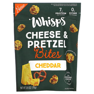 Whisps, Cheese & Pretzel Bites, Cheddar, 2.5 oz (70 g)