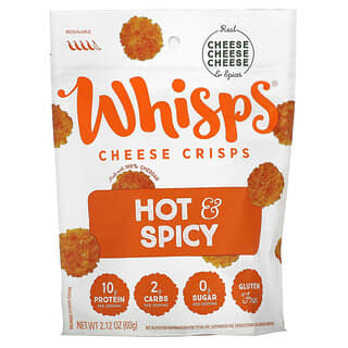 Whisps, Cheese Crisps, Hot & Spicy, 2.12 oz (60 g)