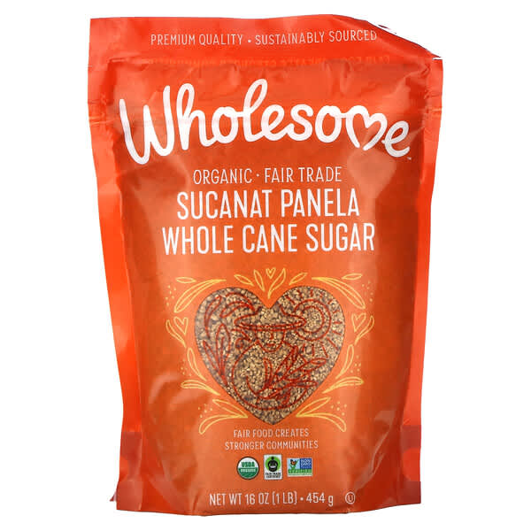 Wholesome Sweeteners, Organic Sucanat Panela, Whole Cane Sugar, 16 oz (454 g)