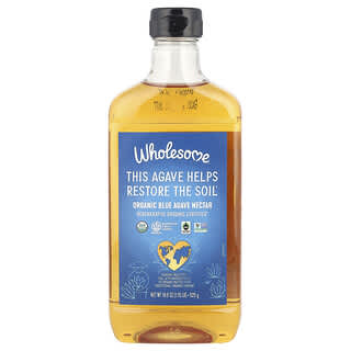 Wholesome Sweeteners, Organic Blue Agave Nectar, 18.5 oz (525 g)