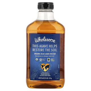 Wholesome Sweeteners, Organic Blue Agave, 44 oz (1.25 kg)