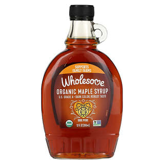 هولسوم سويتنرز‏, Organic Maple Syrup, Dark, 12 fl oz (355 ml)