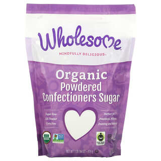 Wholesome Sweeteners, Açúcar de Confeiteiro em Pó Orgânico, 454 g (1 lb)