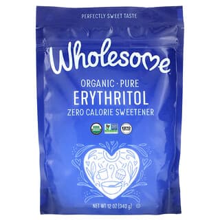 Wholesome Sweeteners, Organic-Pure Erythritol, Zero Calorie Sweetener, 12 oz (340 g)