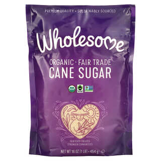 Wholesome Sweeteners, Органический тростниковый сахар, 454 г (1 фунт)