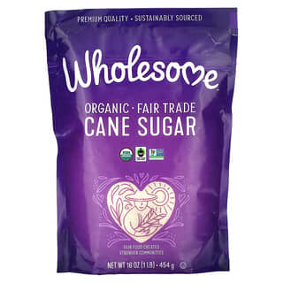 Wholesome Sweeteners, Sucre de canne biologique, 454 g