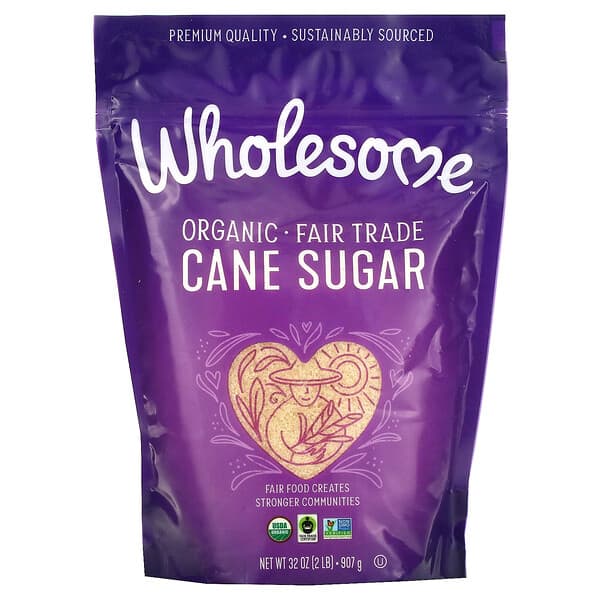 Wholesome Sweeteners, Azúcar de caña orgánico, 907 g (2 lb)