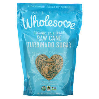 Wholesome Sweeteners, Органический турбинадо, нерафинированный тростниковый сахар, 24 унции (680 г)