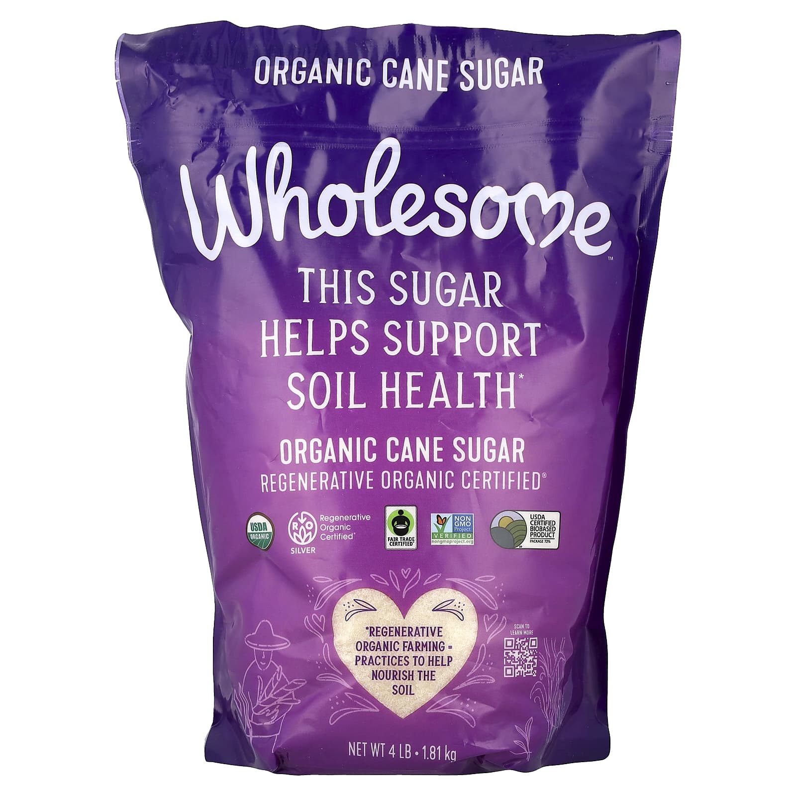Organic Cane Sugar, 4 lb (1.81 kg)