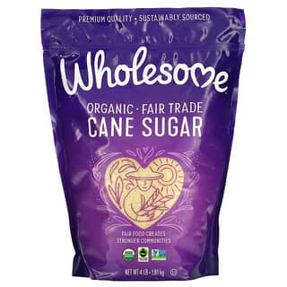 Wholesome Sweeteners, Органический тростниковый сахар, 1,81 кг (4 фунта)