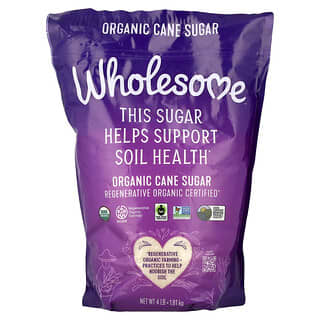 Wholesome Sweeteners, органический тростниковый сахар, 1,81 кг (4 фунта)