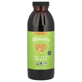 Wholesome Sweeteners, Melaza orgánica, Sin azufre, 473 ml (16 oz. líq.)