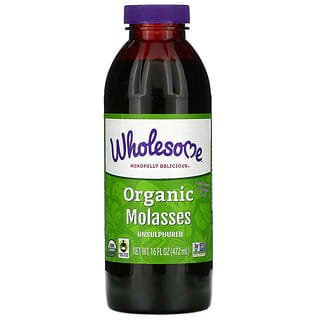 Wholesome Sweeteners‏, Organic Molasses, Unsulphured, 16 fl oz (472 ml)