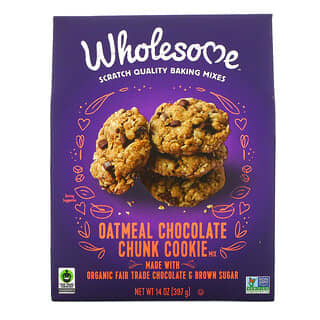 Wholesome Sweeteners, Mistura para Biscoitos com Pedaços de Chocolate de Aveia, 397 g (14 oz)
