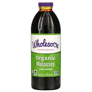 Wholesome Sweeteners, Organic Molasses, Unsulphured, 32 fl oz (944 ml)
