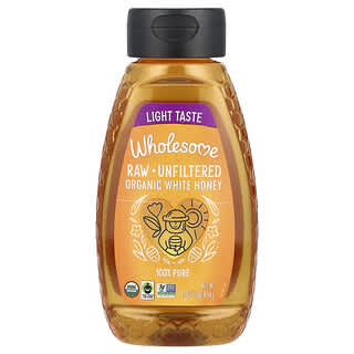 Wholesome Sweeteners, Organic White Honey, Raw, Unfiltered, 16 oz (454 g)