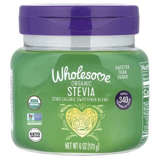 Wholesome Sweeteners, Stevia organică, 6 oz (170 g)