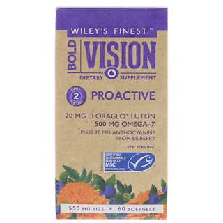 Wiley's Finest, Bold Vision, Proactivo, 60 cápsulas blandas