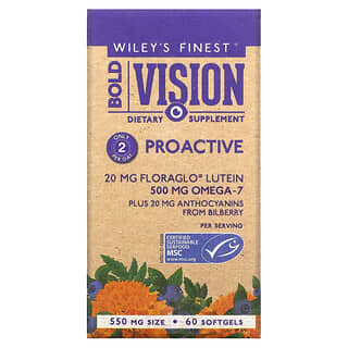 Wiley's Finest, Bold Vision，Proactive，60 粒軟凝膠