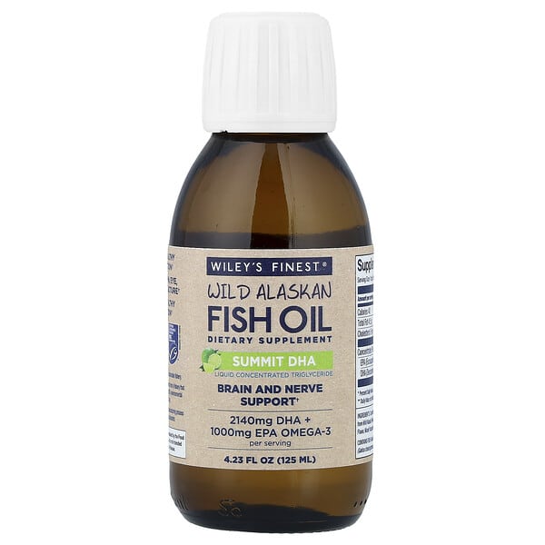 Wiley's Finest, 자연산 알래스카 피쉬 오일, 서밋 DHA, 125ml(4.23fl oz)