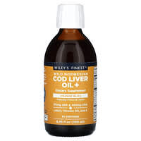Wiley's Finest, Wild Norwegian Cod Liver Oil +, Orange Bliss, 8.45 fl oz (250 ml)