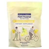 Wiley's Finest, Plant Powered Nutrition，全素 Omega-3 软糖，新鲜柠檬水味，131 毫克，60 粒