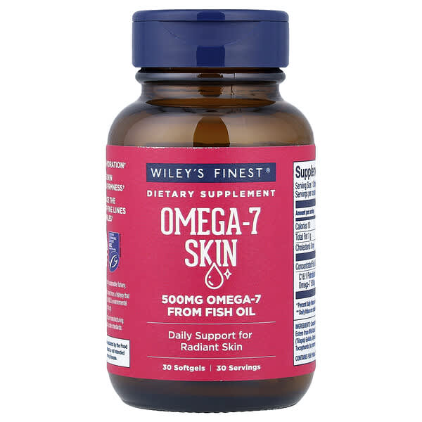 Wiley's Finest, Omega-7 Skin, 30 Softgels — product photo 1