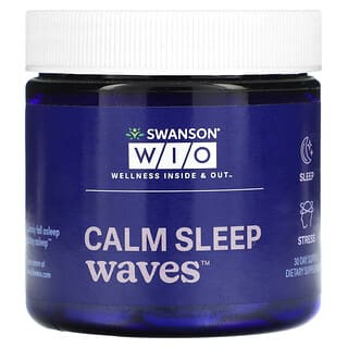 Swanson WIO, Calm Sleep Waves, Ondas calmantes para dormir, 30 comprimidos