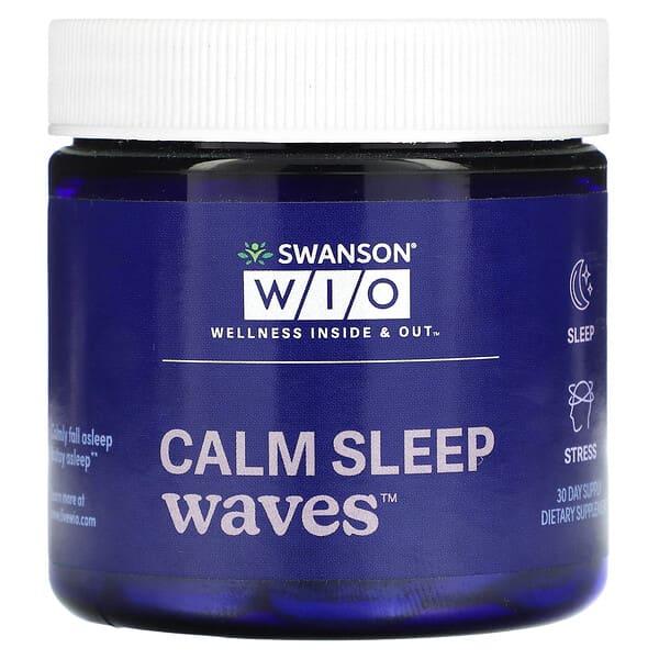 Swanson WIO, Calm Sleep Waves、タブレット30粒