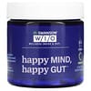 Happy Mind ، Happy Gut ، عدد 30 كبسولة نباتية