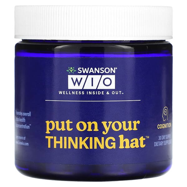 Swanson WIO, Put On Your Thinking Hat（プット オン ユア シンキング ハット）、ベジカプセル30粒