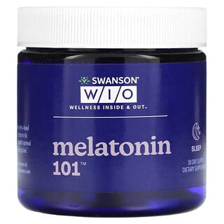 Swanson WIO, Melatonin 101, 30 Capsules