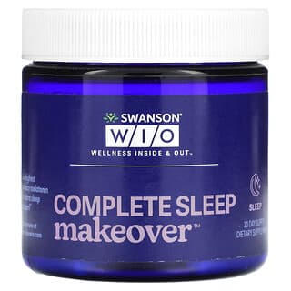 Swanson WIO, Cambio de imagen completo para dormir, Suplemento para dormir, Suministro para 30 días
