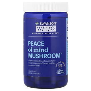 Swanson WIO, Hongo Peace of Mind, 30 cápsulas (500 mg por cápsula)