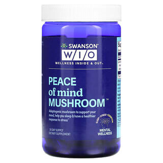 Swanson WIO, Peace of Mind Mushroom（ピース オブ マインド マッシュルーム）、30粒