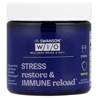 Swanson WIO, Stress Restore & Immune Reload™, 30 Capsules