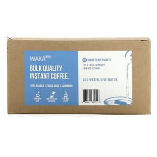 Waka Coffee, 100% 아라비카 인스턴트 커피, 콜롬비아, 미디엄 로스트, 1회분 50팩, 각 2.8g(0.1oz)