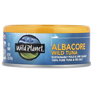 Wild Planet, ワイルド・アルバコアツナ(天然ビンナガマグロ)、5 oz (142 g)