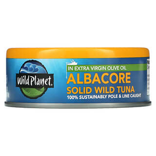 Wild Planet, Albacore Solid Wild Tuna In Extra Virgin Olive Oil,  5 oz (140 g)