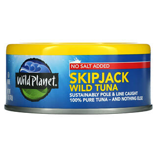 Wild Planet, Дикий тунец, без добавления соли, 142 г (5 унций)