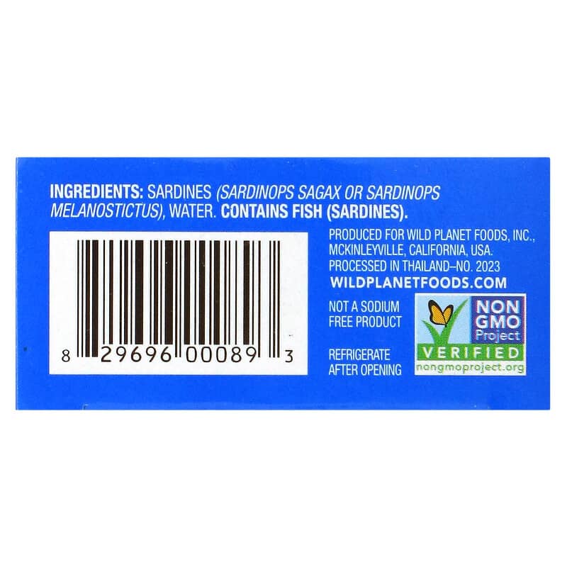 Safe Catch Sardines in Wild Water - 125 g