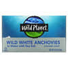 Anchoas blancas silvestres en agua con sal marina, 125 g (4,4 oz)