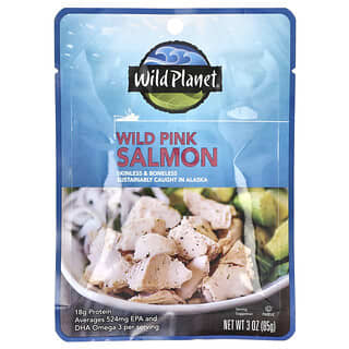 Wild Planet, Дива розова сьомга, без кожа и кости, 3 унции (85 g)